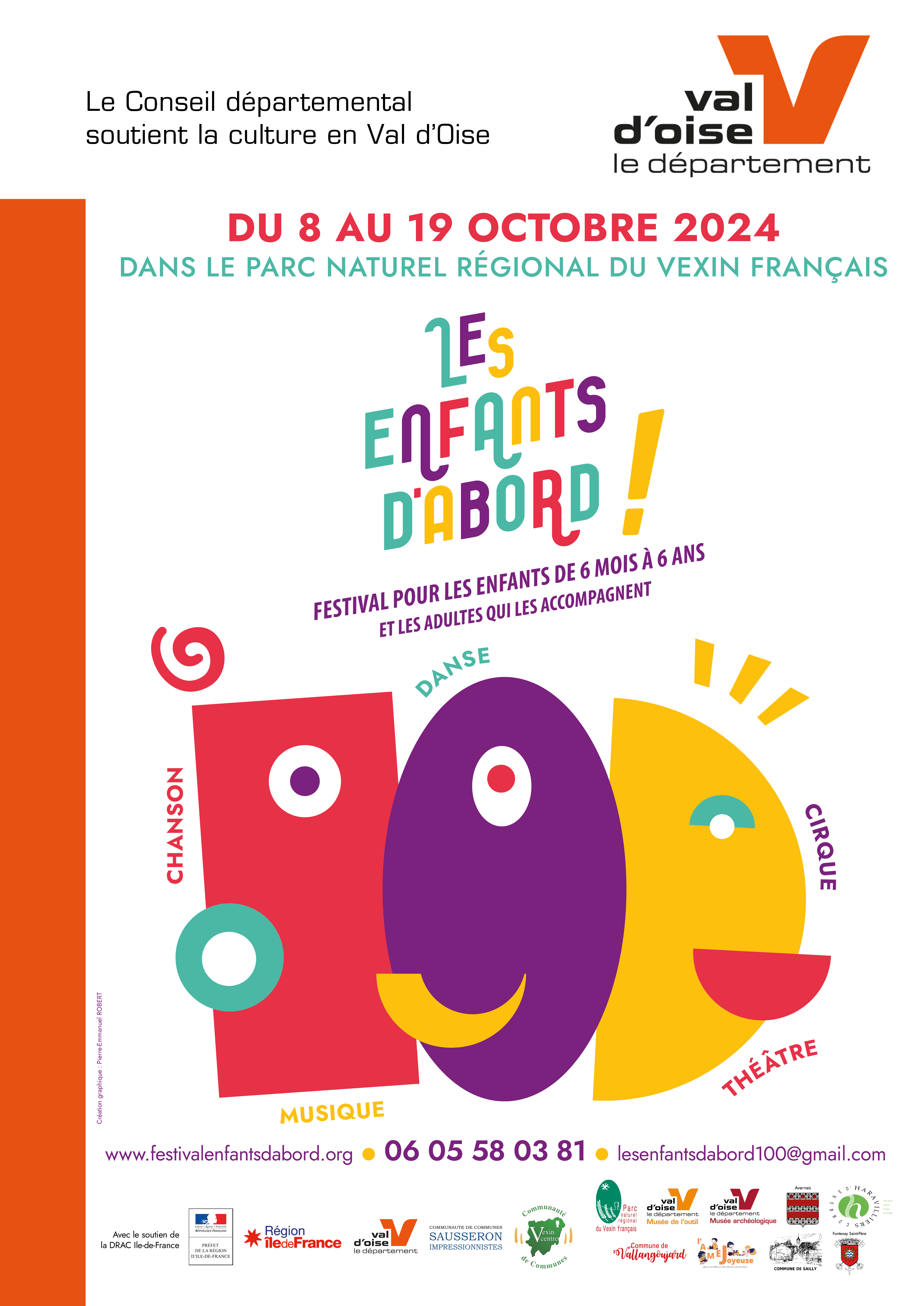 Affiche Les enfants d'abord ! 2024 Vexin (Val d'oise)